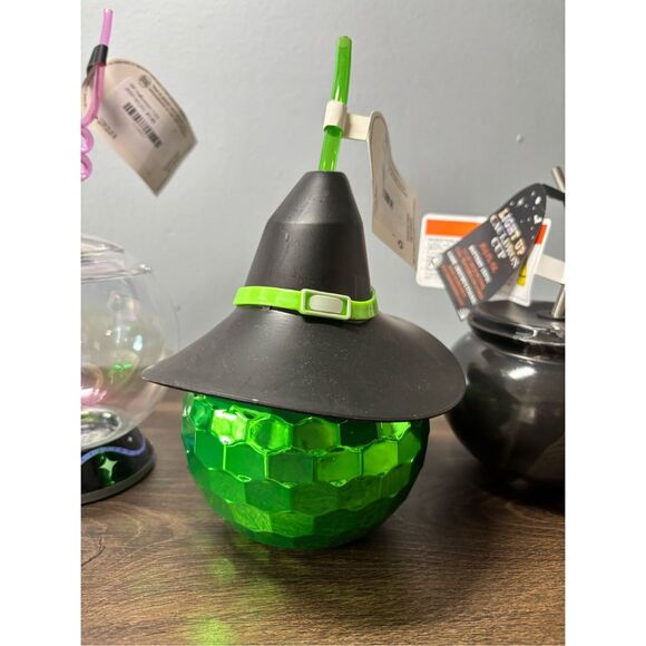 Target Bullseye light up bundle of Halloween cups Witches Disco Ball Cauldron Ma - Picture 2 of 7